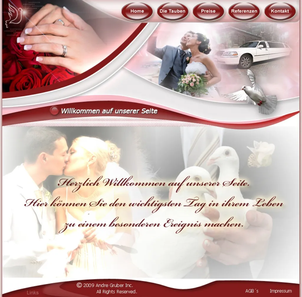 Hochzeitstauben, Das Geschenk für Ihre Hochzeit..