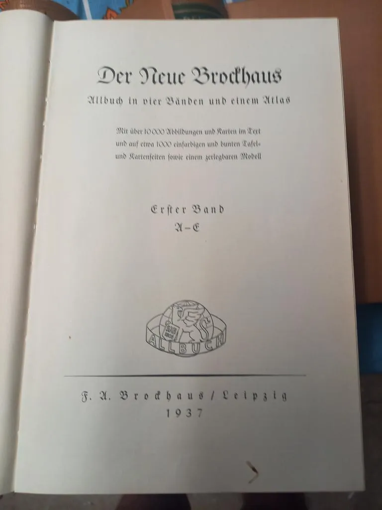 Der Neue Brockhaus (1937) 4 Bände