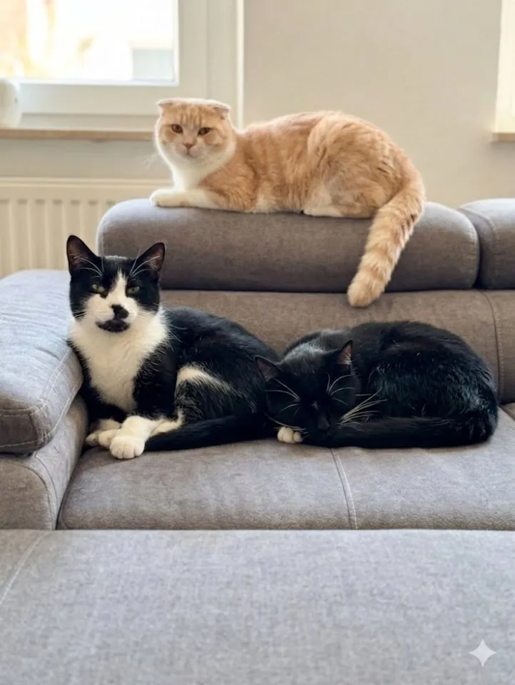 3 hauskater suchen ein neues Zuhause
